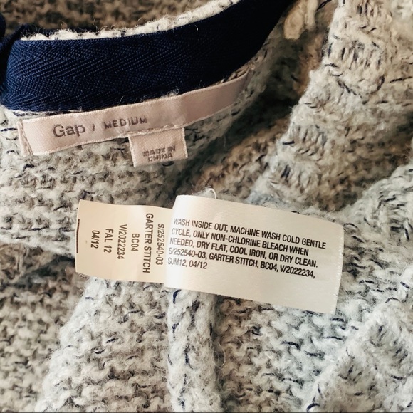Gap / Gray Navy Blue Knit Sweater - Picture 8 of 8